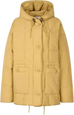 TOMBOY Donsjack met capuchon en afwerking - Geel