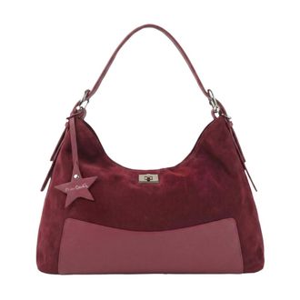 Pierre Cardin Schoudertas - Dames - Tassen - Rood - Maat: ONE Size Leer