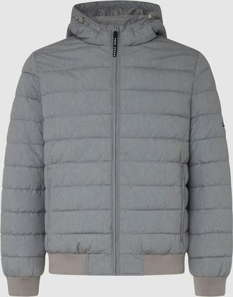Pepe Jeans London Tomek Padded Full Zip Hooded Jacket Grey