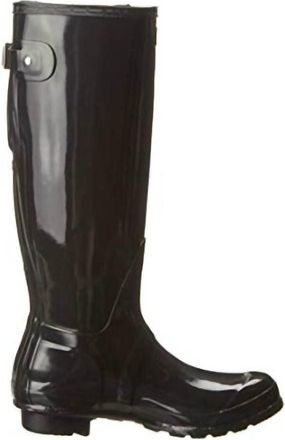 Hunter Womens Original Tall Gloss Boots In Black