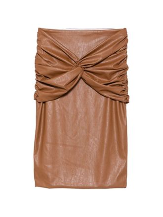 Elisabetta Franchi Falda midi de piel sint&eacute;tica Elisabetta Franchi