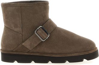Brunello Cucinelli Brown Monile Ankle Boots