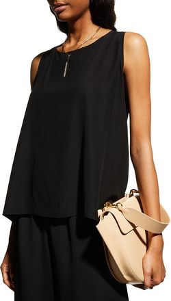 Eskandar Lightweight Silk A-Line Shell