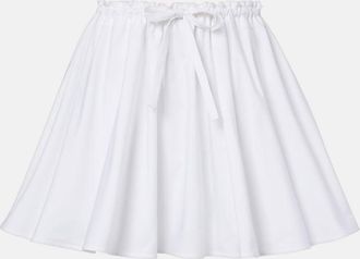 Givenchy Minifalda de popel&iacute;n de algod&oacute;n plisada