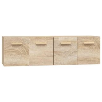 vidaXL Armarios De Pared 2 Uds Contrachapada Roble Sonoma 60x36,5x35cm Vidaxl