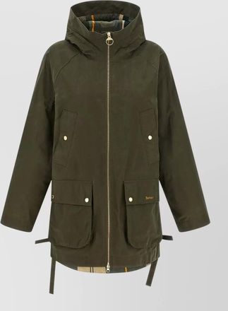 Barbour middlemarch hooded raincoat drawstring waist