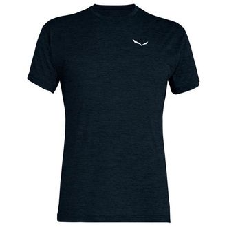 Salewa Puez Melange Dry S/S Tee T-Shirt f&uuml;r Herren | blau/schwarz