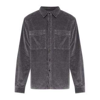 Paul Smith The Corduroy Shirt - Heren - Casual Overhemden - Grijs - S - Katoen - Overhemden