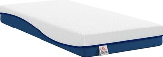 HOMCOM Homcom Colch&oacute;n 190x90 Cm, Grosor 20 Cm, Colch&oacute;n Viscoel&aacute;stico Con T&eacute; Verde, Firmeza Media, Cama Refrescante Con Espuma De Gel Y Funda Lavable