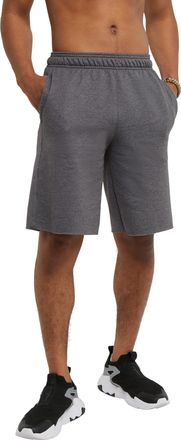 Champion Mens Powerblend Fleece Short, Granite Heather, XX-Large