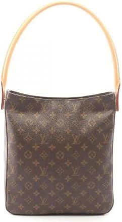 Louis Vuitton Tweedehands Canvas Louis Vuitton tassen - Dames - Vintage Schoudertas - Bruin - ONE Size - Vintage