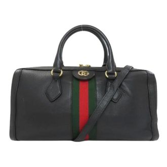 Gucci Pre-owned Handbags, female, Black, Size: ONE SIZE Pre-owned Vintage Handbag