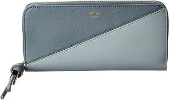 Fendi Fendi Ff Diamonds Zipper Around Large Leather Wallet