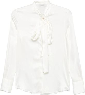 Mazzarelli Pussy-bow Silk Blouse