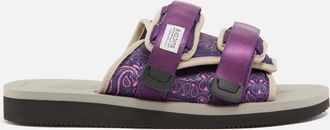 Suicoke Heren Suicoke Moto Cab Slide Sandalen in Paars