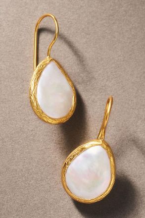 Maison Irem Freshwater Pearl Teardrop Earrings