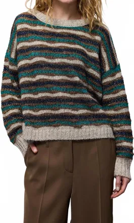 Summum Alpaca Crewneck Sweater In Multi