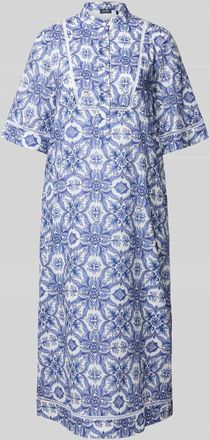 Joop Midikleid mit verdeckter Knopfleiste Modell Desa in Blau, Gr&ouml;&szlig;e 34