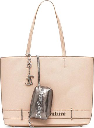 Juicy Couture Shopper met ritssluiting en logo bedel - Beige