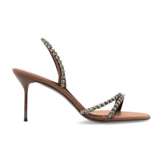 PARIS TEXAS High Heel Sandals, female, Brown, Size: 8 1/2 US Lidia Heeled Sandals