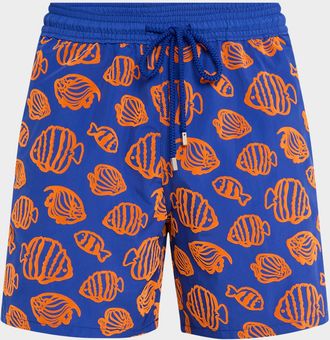 Vilebrequin Men & apos;s Fishy Vibe Swim Shorts