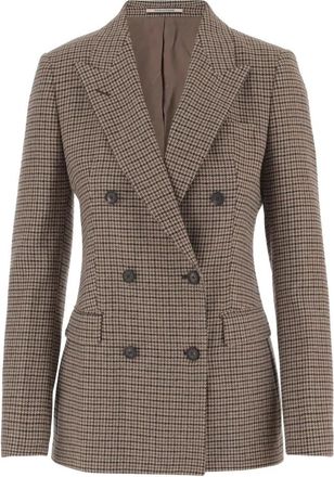 Tagliatore Parigi Blazer - Dames - Blazers - Bruin - 3XL - Wol - Jassen