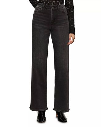 Sanctuary Tuxedo Relaxed Straight Jean In Black Tie