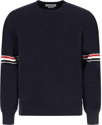 Thom Browne Blue Cotton Mens Sweatshirt