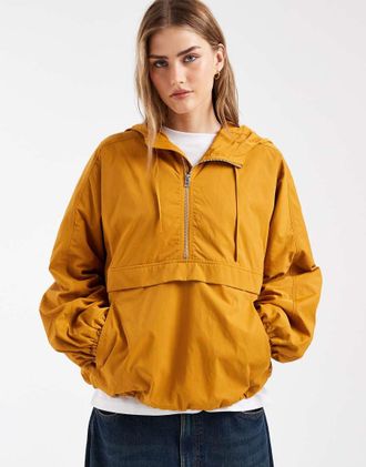 & Other Stories Giacca corta in puro nylon giallo scuro