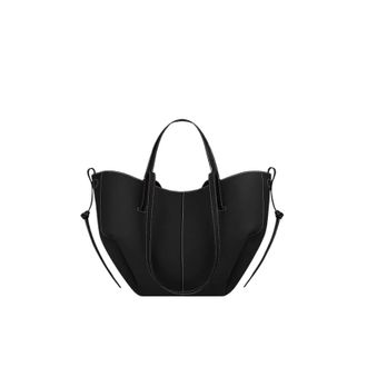 Generic Compatible For Large Capacity Womens Handbag, Leather Pleated Wing Bag, One Shoulder Underarm(Black and white,Style C)