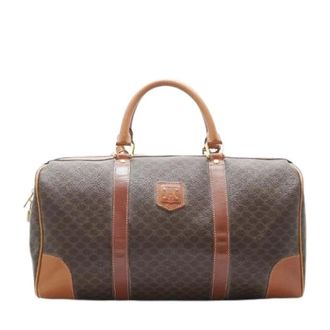 Celine Pre-owned Weekend Bags, female, Brown, Size: ONE SIZE Pre-owned Macadam Boston Bag