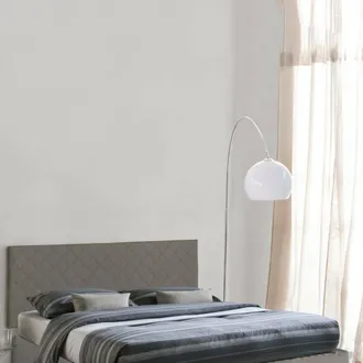 Dmora Dmora - Cabecero De Cama Dbess, Cabecero En Polipiel En La Pared, 100% Made In Italy, Adecuado Para Cama Doble, 170x60cm, T&oacute;rtola