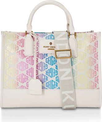 Kurt Geiger Womens Kgl Chiswick Tote Bag - White Fabric - One Size