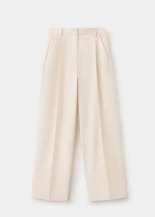 Mango Pantaloni completo pinces grezzo - Donna - 36 - MANGO