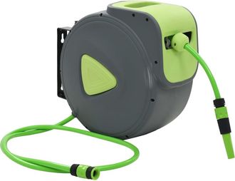 vidaXL Vidaxl - Carrete De Manguera Retr&aacute;ctil Autom&aacute;tico De Pared 30+2 M