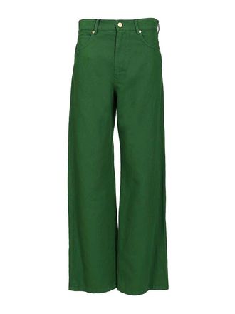 Max Mara Cotton And Linen Drill Trousers