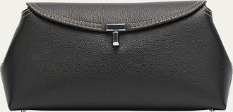 Toteme T-Lock Top Handle Bag in Pebble Grain Leather