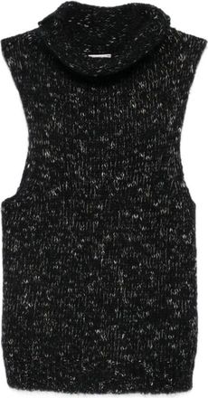 Alysi Black Silk & Nylon Jumper