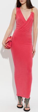 Balmain Strappy Dress, Womens, Pink