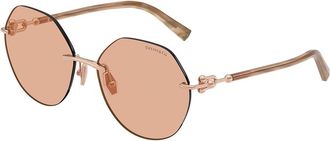 Tiffany & Co. TF3123 6105A2 Womens Sunglasses Gold Size 58