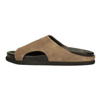 Shabbies Amsterdam Inga Close Slippers - Dames - Sandalen - Bruin - 38 EU - Su&egrave;de - Schoenen