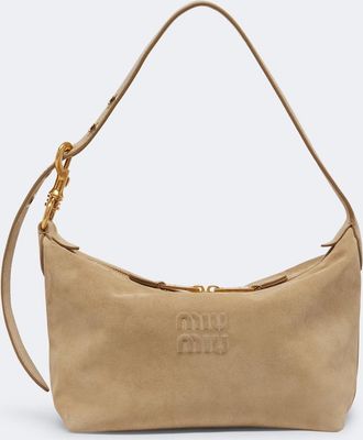 Miu Miu Bolso al hombro Spirit Small de ante