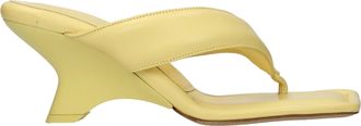 Gia Borghini Damens Gelbe Ledersandalen