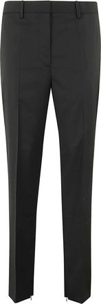 Helmut Lang Slim Fit Broeken - Dames - Slim Fit Broeken - Zwart - XS - Katoen - Broeken