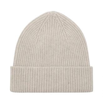 Le Bonnet Beanie van wol en Caregora - Dames - Hoeden - Wit - ONE Size - Wol - Accessoires