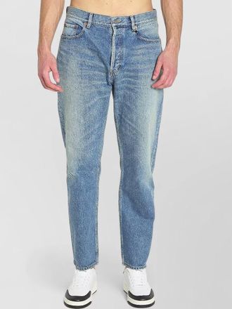 Saint Laurent denim mid-rise straight-leg jeans
