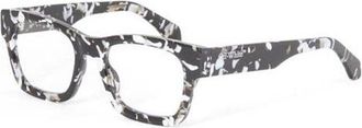 Off-white OERJ078STYLE781200 Square Full Rim Eyeglasses - Black