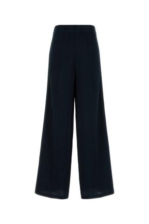 Gucci Womens Navy Blue Jersey Joggers Bluejapan Exterior: Polyester Cotton Pantaloni Trousers