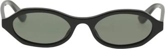 Alexander McQueen Ellipse Zonnebrillen - Dames - Zonnebrillen - Zwart - ONE Size - Accessoires