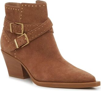 Dolce Vita Womens Dolce Vita Roland Boots Pecan Tan Pointed Toe Western Bootie ZAP2020